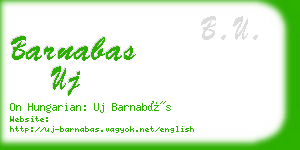 barnabas uj business card